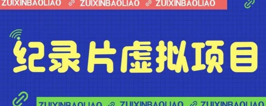 价值1280的蓝海纪录片虚拟项目，保姆级教学，轻松日入600+【揭秘】-第一资源库