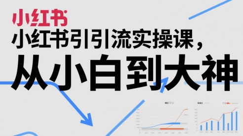 小红书引流实操课，从小白到大神-第一资源库