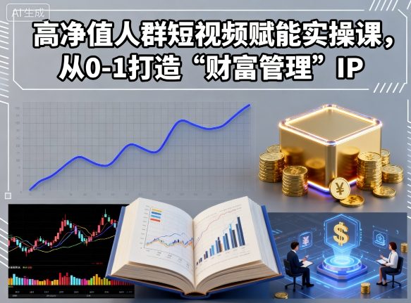 高净值人群短视频赋能实操课，从0-1打造“财富管理”IP-第一资源库