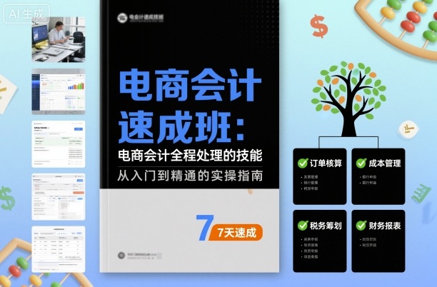 电商会计速成班，电商会计全程处理的技能-第一资源库