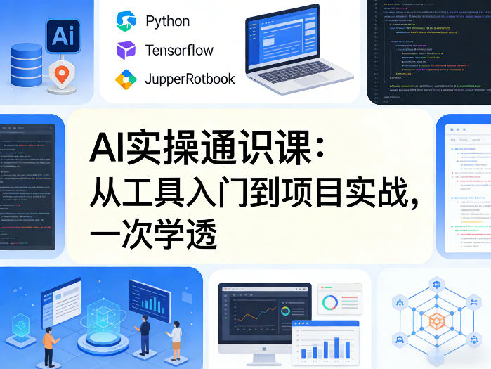 AI实操通识课，从工具入门到项目实战，一次学透-第一资源库