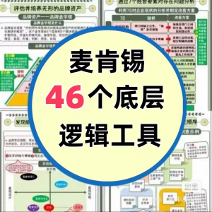 46种麦肯锡思考工具框架底层逻辑137页PPT属于芒格100个思维模型-第一资源库