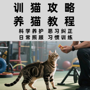 训猫入门培训教学视频课程驯猫教程家庭养猫指南攻略大全注意事项-第一资源库
