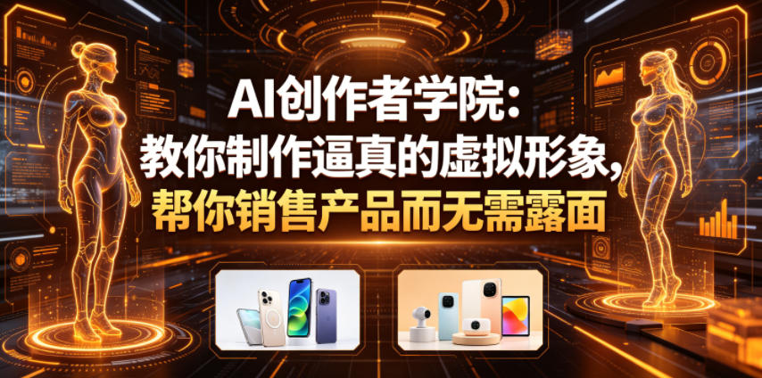 AI创作者学院：教你制作逼真的虚拟形象，帮你销售产品而无需露面【原创双语字幕】-第一资源库