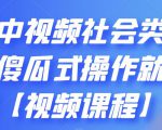 抖音中视频社会类玩法,傻瓜式操作就能赚钱【视频课程】-第一资源库
