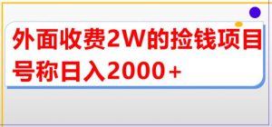 外面收费2w的直播买货捡钱项目,号称单场直播撸2000+【详细玩法教程】-第一资源库