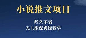经久不衰的小说推文项目，单号月5-8k，保姆级教程，纯小白都能操作-第一资源库