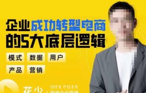 企业成功转型电商的5大底层逻辑，从模式、数据、用户、产品、营销5大板块，助你高效转型电商赛道-第一资源库