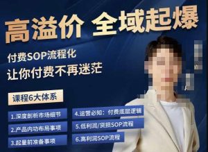 逸风-拼多多高溢价全域起爆,6大课程体系,付费玩法全套实操-第一资源库