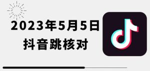 2023年5月5日最新抖音跳核对教程，需要的自测，可自用可变现【揭秘】-第一资源库