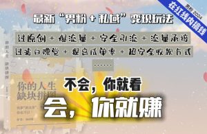 2024,“男粉+私域”还是最耐造、最赚、最轻松、最愉快的变现方式【揭秘】-第一资源库