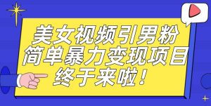价值3980的男粉暴力引流变现项目，一部手机简单操作，新手小白轻松上手，每日收益500+【揭秘】-第一资源库