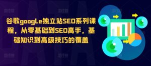 谷歌google独立站SEO系列课程,从零基础到SEO高手,基础知识到高级技巧的覆盖-第一资源库