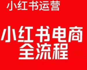 红薯电商实操课,小红书电商全流程-第一资源库