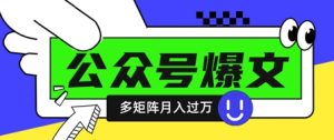 使用DeepSeek十分钟写100篇公众号爆文，多账号矩阵操作轻松月入过W-第一资源库