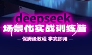 DeepSeek场景化实战训练营，保姆级教程，学完即用，手把手教你用DeepSeek提升效率-第一资源库