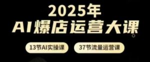 2025年AI爆店运营大课,13节AI实操课+37节流量运营课-第一资源库