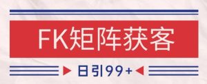 小红书某音FK赛道引流获客 自热矩阵日引200+【揭秘】-第一资源库