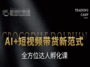 AI+短视频带货新范式,全方位达人孵化课-第一资源库