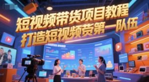 短视频带货项目教程，打造短视频带货第一队伍-第一资源库
