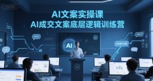 AI文案实操课，AI成交文案底层逻辑训练营-第一资源库