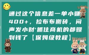 通过这个信息差一单小挣4张+，拉布布搬砖，闷声发小财抓住商机的都挣到钱了【保姆级教程】-第一资源库
