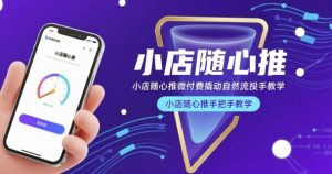 小店随心推微付费撬动自然流投手教学，小店随心推手把手教学-第一资源库