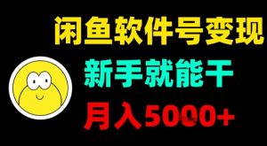闲鱼软件号变现，新手就能干，月入5k+-第一资源库