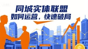 同城实体联盟如何运营，快速破局-第一资源库