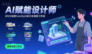AI赋能设计师, 2025全新comfyui设计全流程工作流 ,室内-建筑-景观-美术,零基础直接上手-第一资源库
