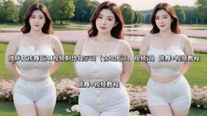 微胖女孩舞蹈AI视频制作提示词（含绘图词、视频词） 跳舞+视频教程-第一资源库