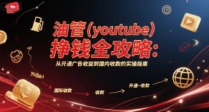 油管(youtube)挣钱全攻略：从开通广告收益到国内收款的实操指南（更新）-第一资源库