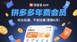 拼多多年费会员，实经验分享操，时长拉满，干货拉满(更新9月)-第一资源库