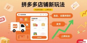 拼多多店铺新玩法，代发供应链上拼玩法-第一资源库