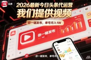 今日头条躺賺模式，你9我1，操作简单，一键发布，单机日入数百，长期合作【揭秘】-第一资源库