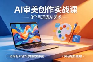 AI审美创作实战课，3个月玩透AI艺术，让你的AI创作思路脱胎换骨，突破创作瓶颈-第一资源库