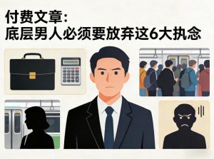 付费文章：底层男人必须要放弃这6大执念-第一资源库
