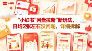 小红书【网盘拉新】新玩法，日均2张左右没问题，详细拆解-第一资源库