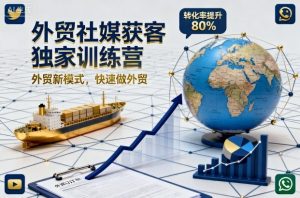 外贸社媒获客独家训练营,外贸新模式,快速做外贸(更新26年3月)-第一资源库