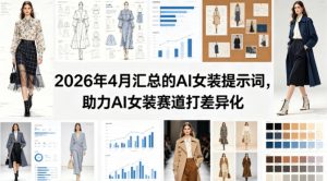 2026年4月汇总的AI女装提示词，助力AI女装赛道打差异化-第一资源库