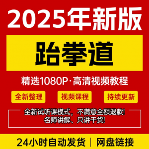2025跆拳道视频教学课程零基础学习入门竞技跆拳道培训技术教程-第一资源库