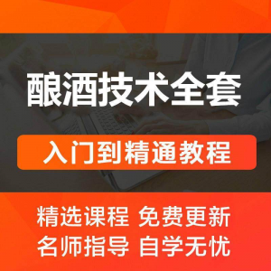 酿酒技术视频教程 葡萄酒酿造传统工艺米酒黄酒白酒勾兑资料全套-第一资源库