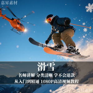 单板双板滑雪教程视频教学成人全套入门自学零基础学习视频教程-第一资源库