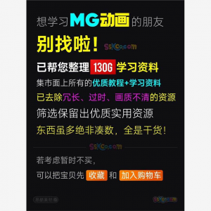 全套AE制作MG动画视频教学课程动效设计零基础自学培训教程资料-第一资源库