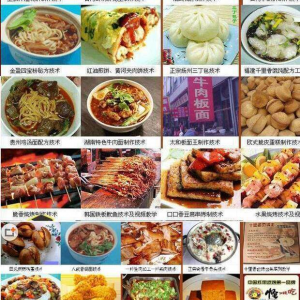 全国各地特色小吃配方资料技术视频教程 地摊小吃 全套资料大全-第一资源库