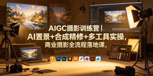 AIGC摄影训练营|AI置景+合成精修+多工具实操,商业摄影全流程落地课-第一资源库