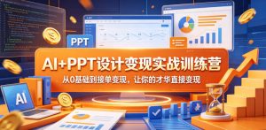 AI+PPT设计变现实战训练营,从0基础到接单变现,让你的才华直接变现-第一资源库