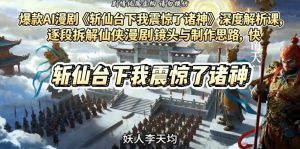 爆款AI漫剧《斩仙台下我震惊了诸神》深度解析课，逐段拆解仙侠漫剧镜头与制作思路，快速复刻爆款创作模式-第一资源库