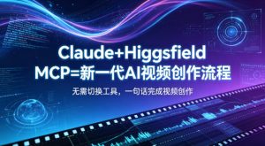 Claude+Higgsfield MCP=新一代AI视频创作流程，不需要切换工具，一句话就能完成视频创作-第一资源库